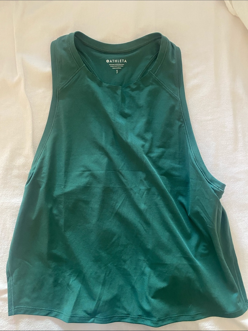 Athleta Women's scout 🌳 Green grid Tank